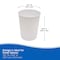 Kenney Mfg Round Indoor Plastic Can, White, Plastic, 7.8 in KN83000 - alternate 4